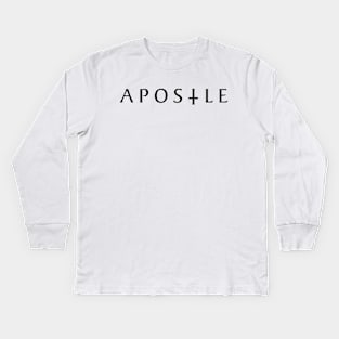 Apostle (Black) Kids Long Sleeve T-Shirt
